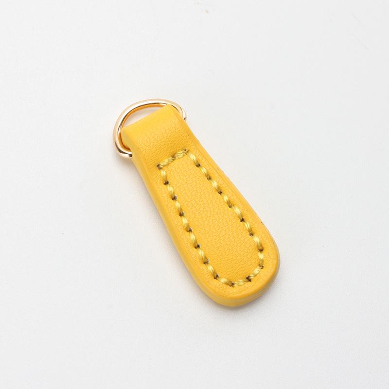 5 Stück Echtes Leder Reißverschluss Zipper Puller Kopf Kleidung Gepäck Zubehör Rucksack Reißverschluss Schnalle Anhänger Zuglasche Nähen Reißverschluss