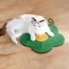 Hanging Claw Grinder Easy to Clean Cat Scratching Pad Natural Sisal Cat Scratcher Mat for Indoor Cats Flower Orange Shape Claw