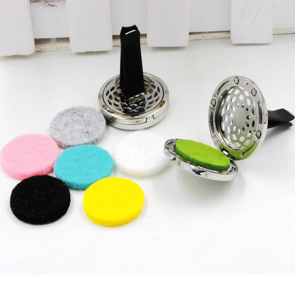 Buy Stainless Car Air Vent Freshener Essential Oil Diffuser at