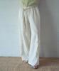 Aueonoseuteljia Rose Embroidered Wide Pants_Cream(Ob6Pt05)