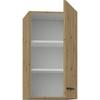 MODENA - Wall Unit - 1 Door - 40 X 31 X 72 Cm - Artisan Oak / Matt Black