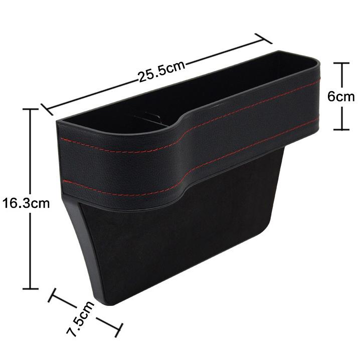 Leather Car Cup Holder Seat Side Pockets Storage Holder Auto Seat Gap Crevice Storage Organizer Box Auto Interior Accessories