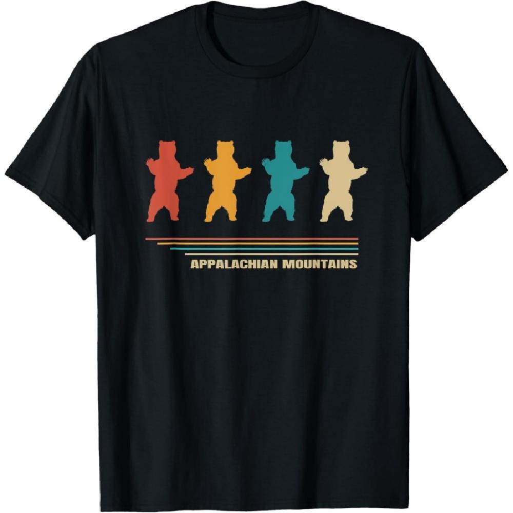 

Appalachia Appalachian Mountains Vintage Mama Retro 80s Bear T-Shirt(1) XXXXXL чёрный