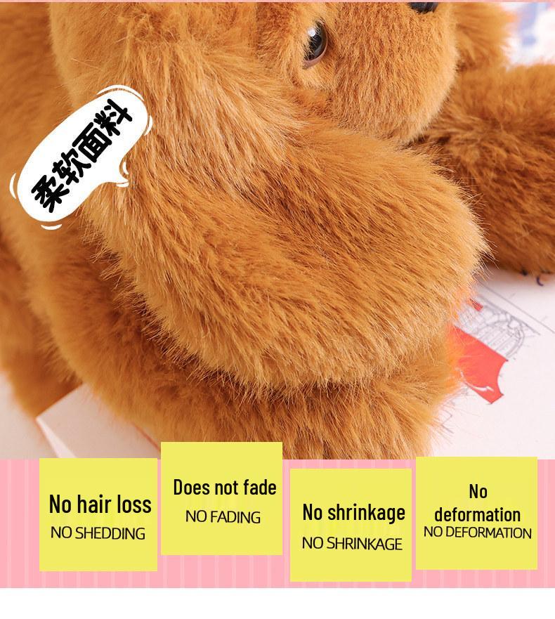 Adorable Realistic Lying Dog Plush Pillow and Soothing Companion