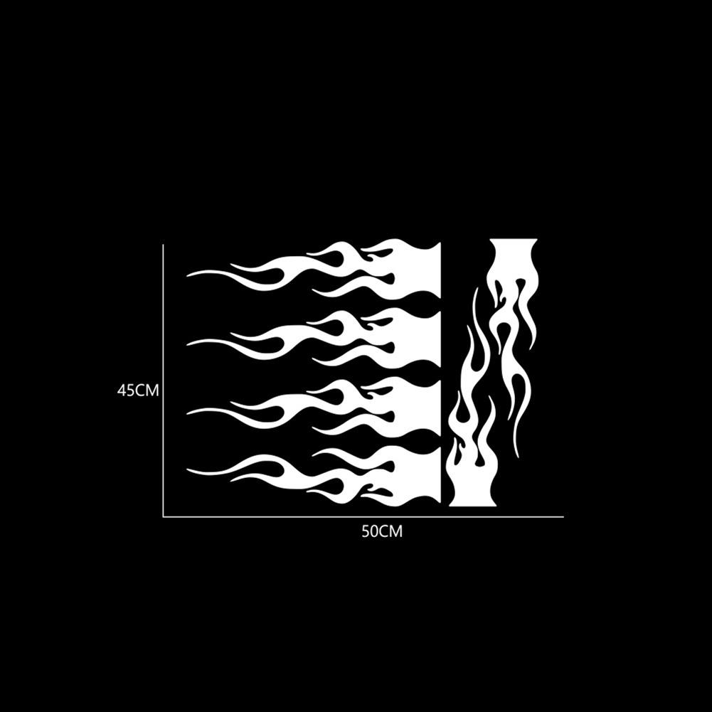 Motorrad Aufkleber Flamme Muster Auto Körper Modellierung Dekorative Aufkleber Universal D-2107