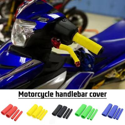 Universal Motocicleta Guidão Grip Freio Embreagens Guidão Bar Capa de Freio Alavanca Protetor de Manga de Borracha Macia Silicone P2n2