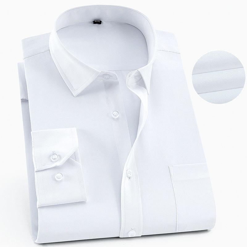 Men's Business Casual Shirts Purple Blue Cotton Regular Fit Long Sleeve Classic Plaid Striped Checked Social Work Dress Shirts