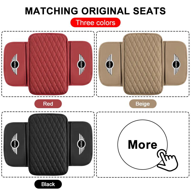 1Pcs Leather Car Armrest Mat Tissue Boxes Height Pad Armrest Box For MINI Cooper Countryman Clubman F54 F56 F55 F60 R60 R61