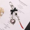 Trendy Phone Lanyard Gothic Style Butterfly Heart Keychain Pendant Durable Phone Strap Portable Phone Accessory for Keys