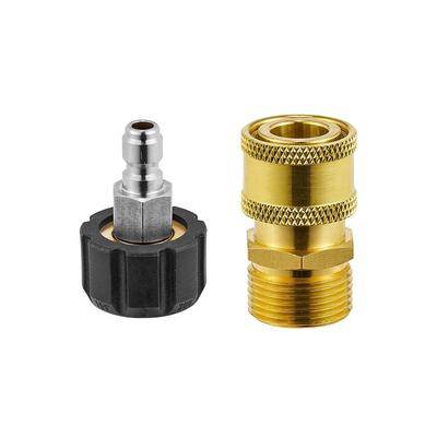 Adaptateur M22 14mm vers 1/4" Raccord Rapide pour Nettoyeur Haute Pression