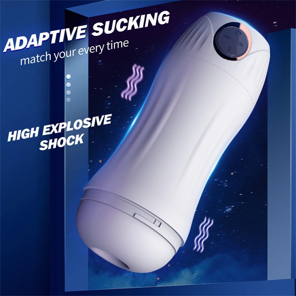 Blowjob Sex Machines Automatic Male Masturbator Cup Realistic Oral Sucking Intelligent Voice  Artificial Vagina Sex Toy for Men