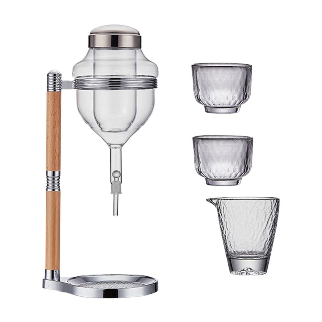Decanter And Cup Set, Pot Dispenser for Cold Sake