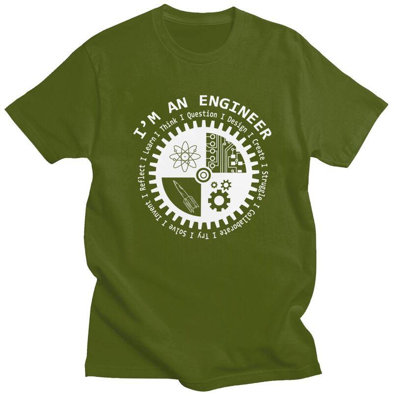 Custom Im An Engineer Tshirt for Men Short Sleeves Leisure T Shirt Tshirt Loose Fit 100 Cotton Tee Gift Idea