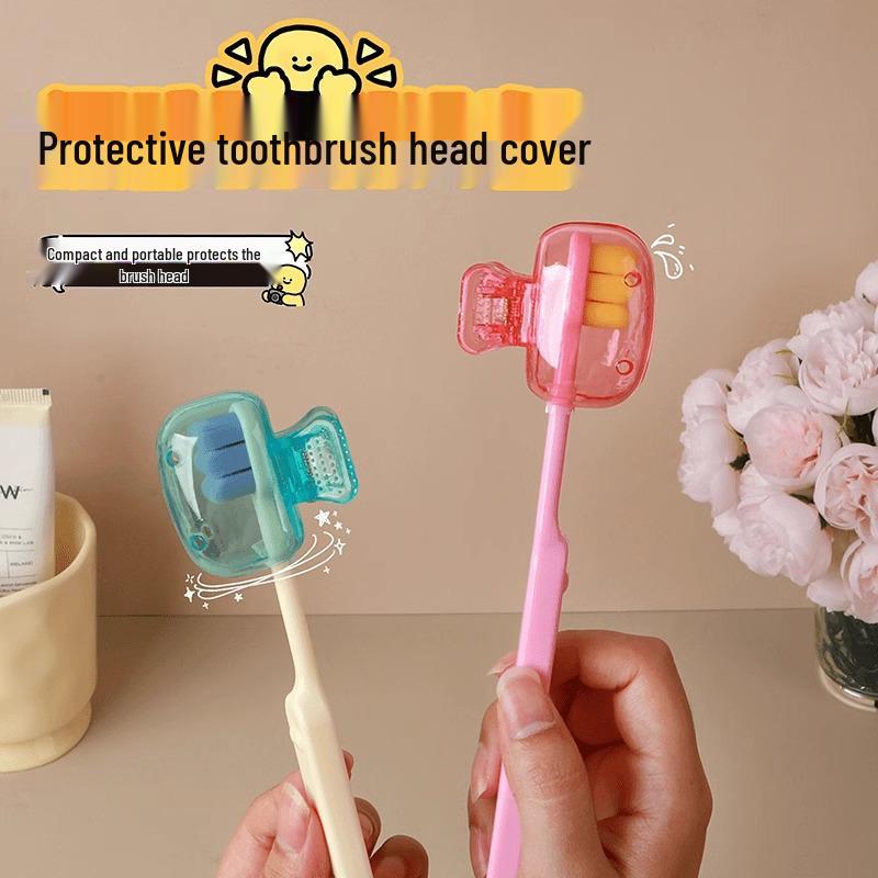 Přenosné prachotěsné pouzdro na zubní kartáček s kartáčkem s měkkými štětinami pro dospělé
