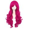 My Little Cos Anime Pinkie Pie Cos PP Pinkamena Diane Pie Cosplay Wig with Ponytails Rose Red Wigs Heat Resistant Synthetic Wigs