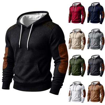 Men's Colorblock Sweatshirt Hoodie Men's Sports Large Size Casual Sweatshirt
