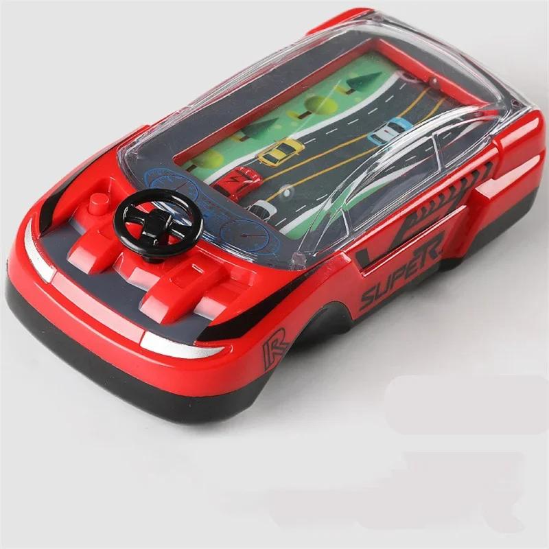 Racing Adventure Car Steering Wheel, Handheld Racing Car Game,Handheld Game Machine Logic Thinking Training Small Car Thinking Training Concentration