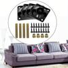 1pcs Leg Mounting Plates Furniture Leg Plates Grade Flat Mounting T-Plates Hanger Bolts Screws Strengthen Furniture Couch Seat
