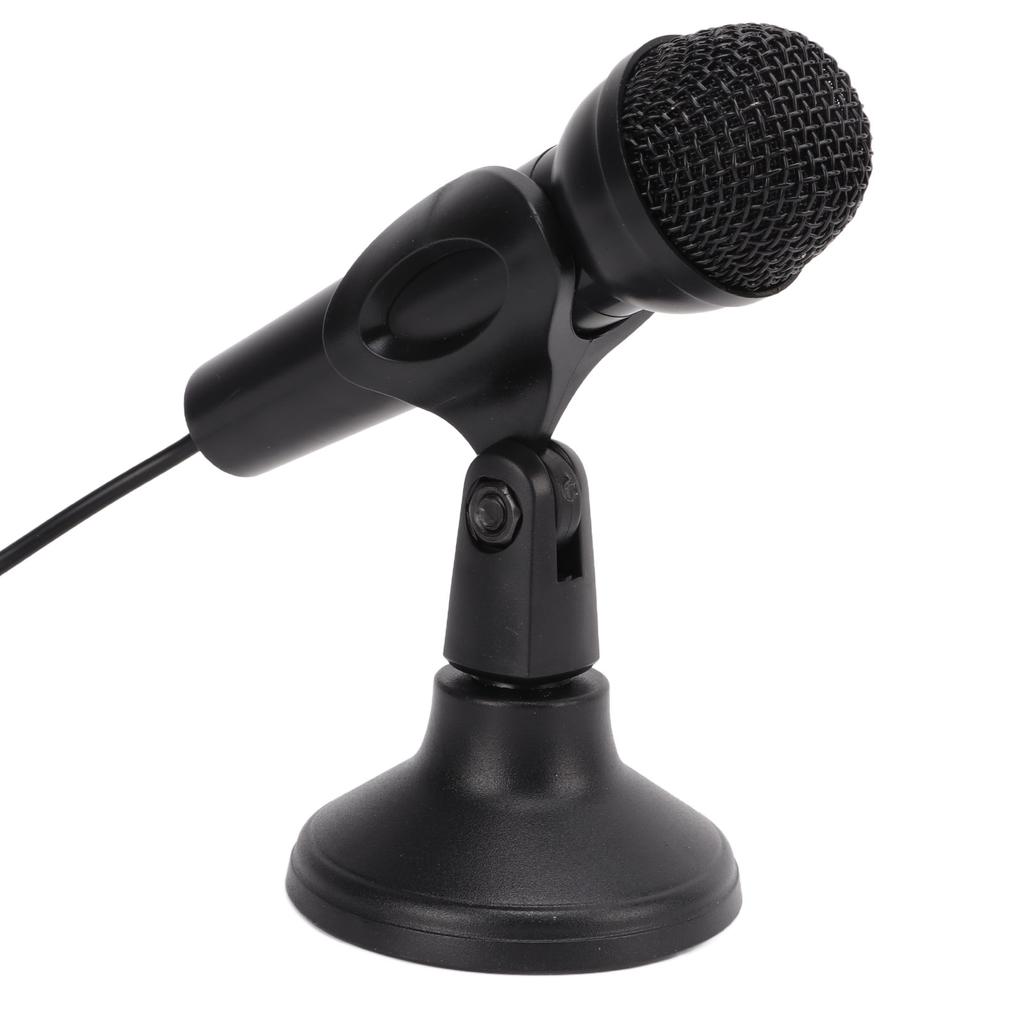 Computer Microphone 3.5mm Wired Plug and Play Anti Interference Wide Compatibility PC Microphone