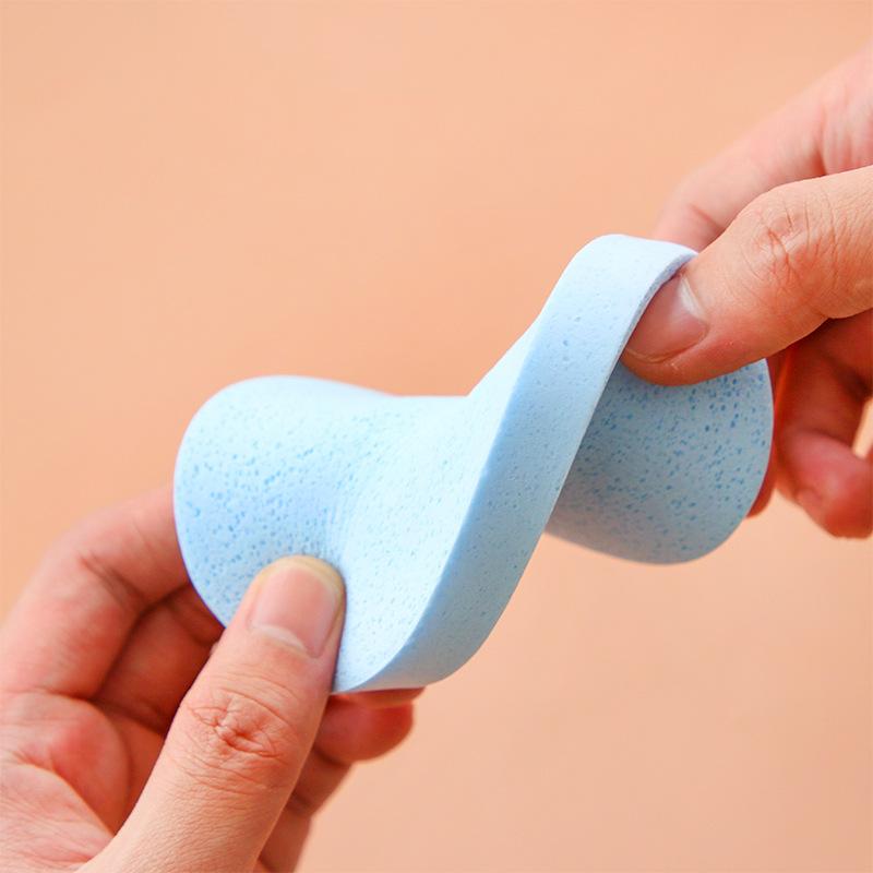 Esponja limpiadora Toallita para el rostro Borla para quitar maquillaje pesado Borla para polvos Toalla de limpieza facial profunda Limpiador de algas marinas