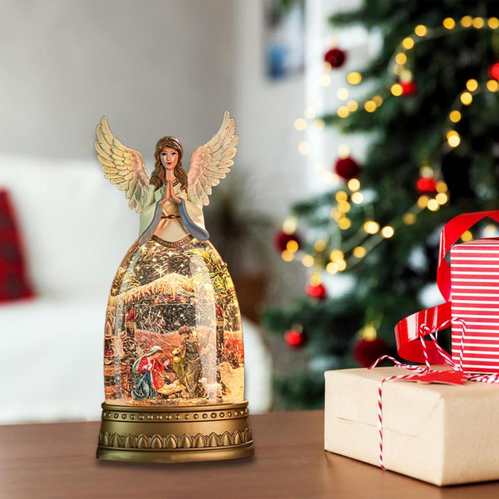 Boule à neige de Noël, Qui peut être utilisée comme décoration de table, Nuit de la Nativité