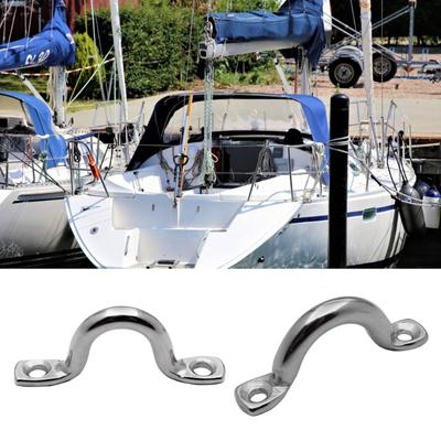4/5/6/8mm Stainless Steel Bimini Boat Top PAD Eye Eye Straps Tie Down Kayak Deck Loop Tie Down Anchor Point Footman