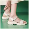 2025 Summer Shoes Women Sandals Summer Holiday Thick Sole Fashion Brand Ladies Sandals Non-slip Pink Black Plus Size 41
