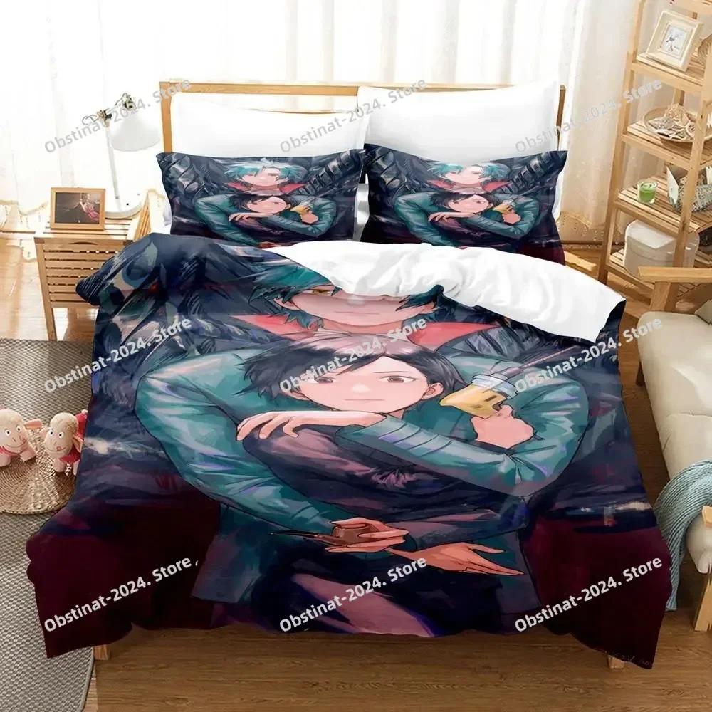 3d Anime ID INVADED Beding Set Single Twin Printed Bed Linen Set With Pilowcase Bed Soft Duvet Cover Single Double Quen Super King-Sized Dimensionsd