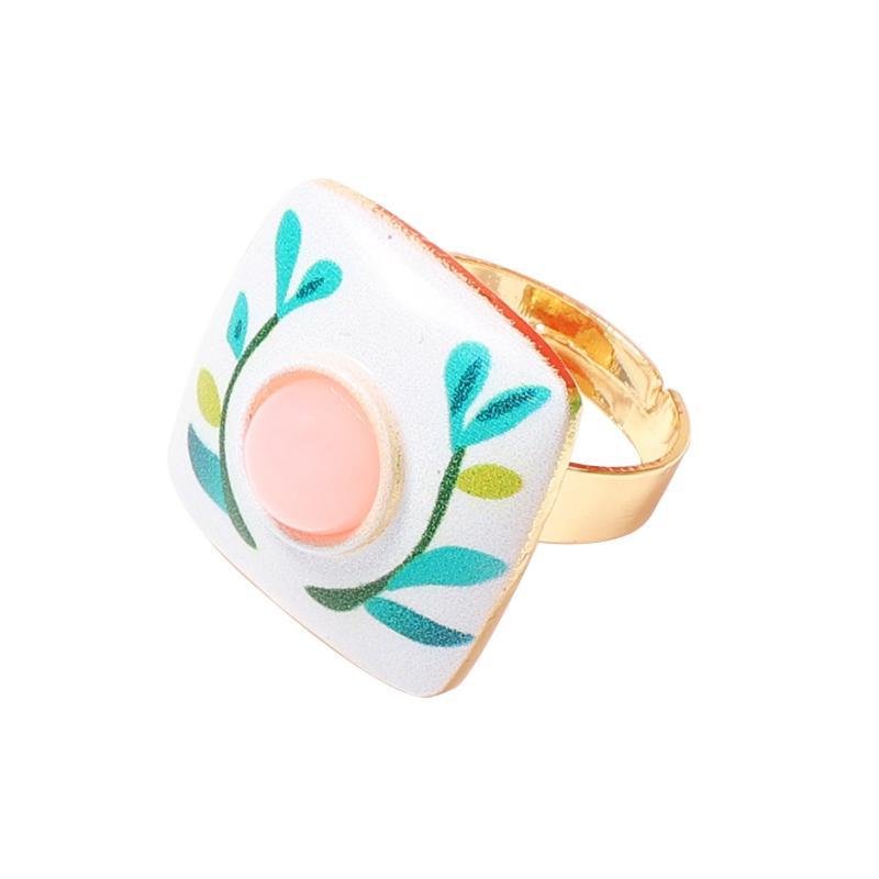 Vintage Geomertric Round Heart Drip Oil Rings For Women Men Temperament Personality Adjustable Rings Banquet Jewelry Accessories