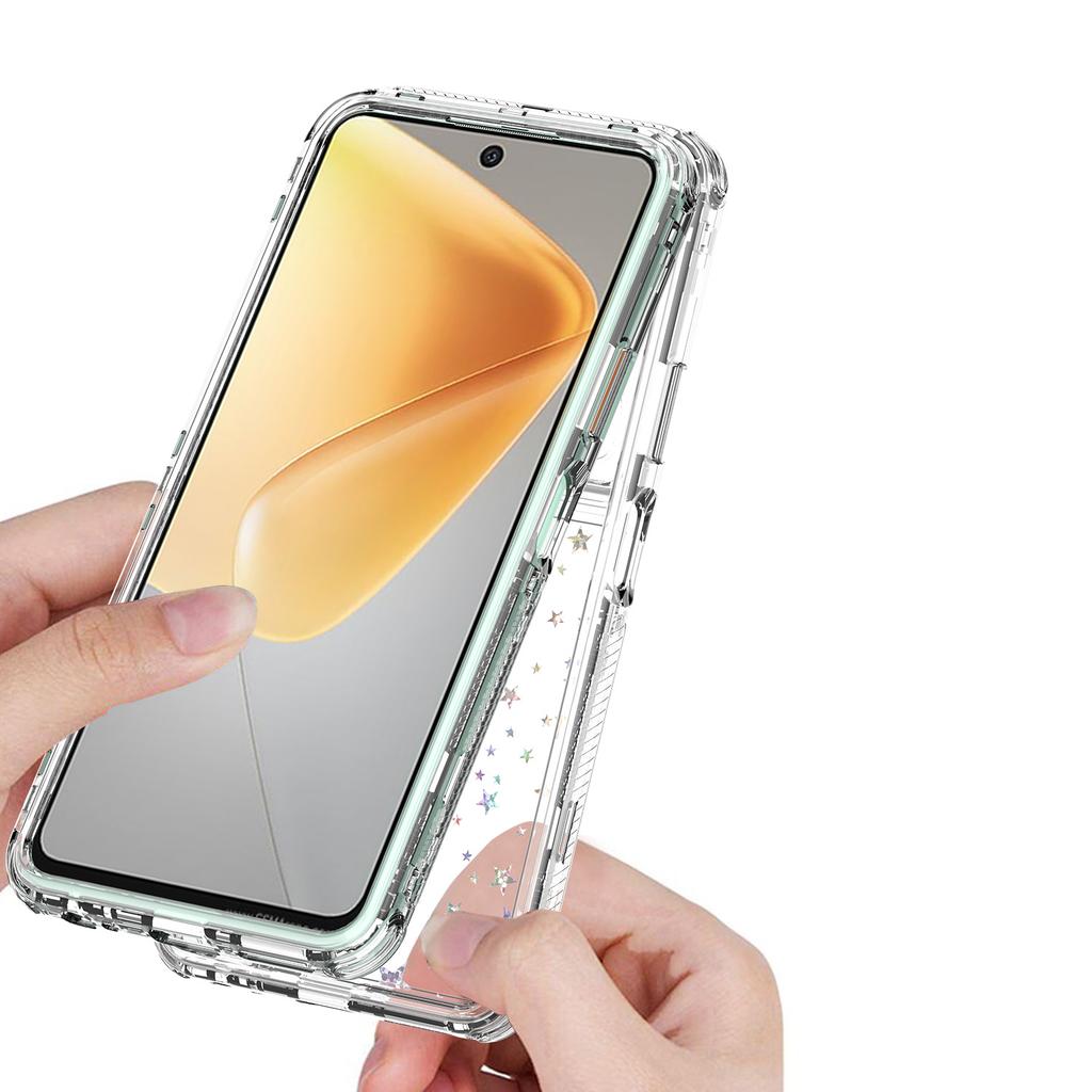 For Infinix Hot 50 4G Case Precise Cutouts Acrylic TPU Clear Phone Cover with Laser-printed Film