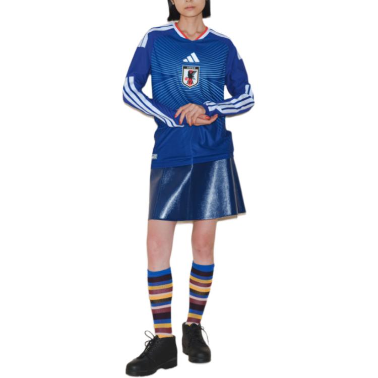 adidas FW25 JFA Japan National Football Team 2026 Home Comfortable Slim Fit Pullover Long Sleeve Jersey Unisex Jersey JZ9681