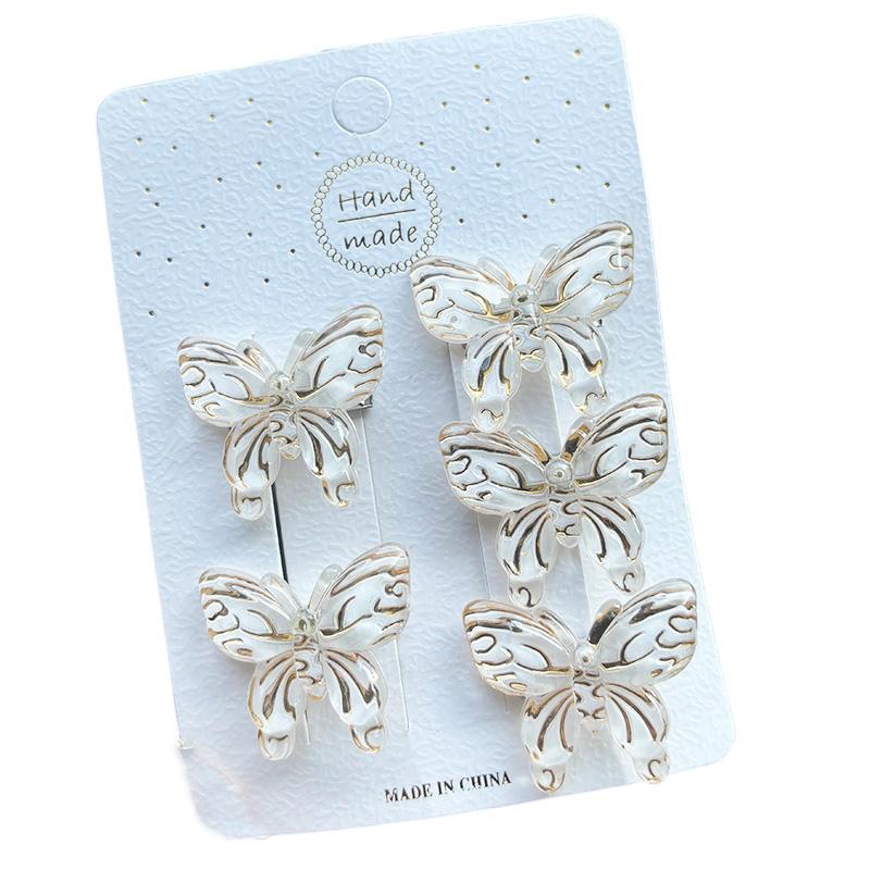 5PCS Sweet Stereoscopic Gradient Cute Baby Hairpins Kids Hair Clips Children Headwear Princess Barrette Girls Accessories