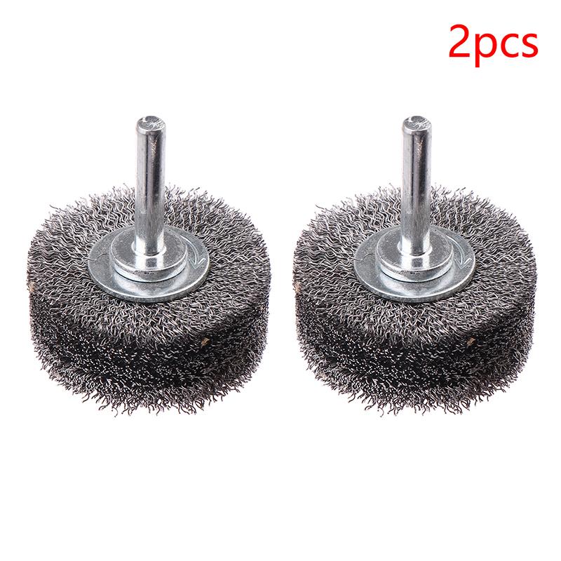 For Metal Rust Removal, Edge Grinding, Deburring Professional Stainless Steel Wire Brush Wheel 2" 50mm - Rotary Polishing Tool
