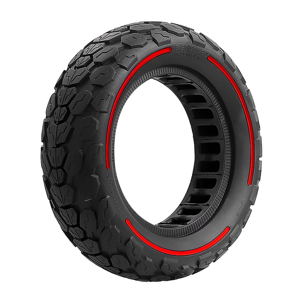 10X3.0 255x80 Solid Rubber Tire for ZERO10X/Kugoo Electric Scooter - Honeycomb Puncture-Proof Design
