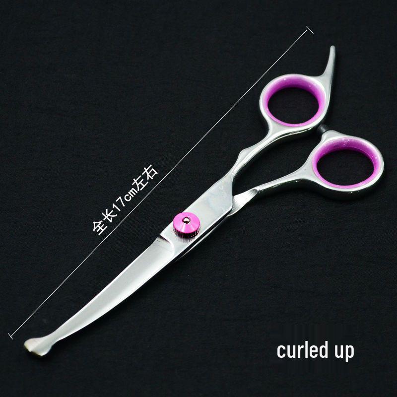 Pet Grooming Curved Scissors Set - Professional Dog Hair Trimming Tool