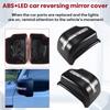 A51K-Car Rear View Mirror Cover Side Wing Mirror Cap Shell With Turn Signal Light For Suzuki Jimny Jb64 JB74 2018-