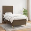 Exclusive House - Slatted Bed Base with Mattress Dark Brown 100x200 Cm