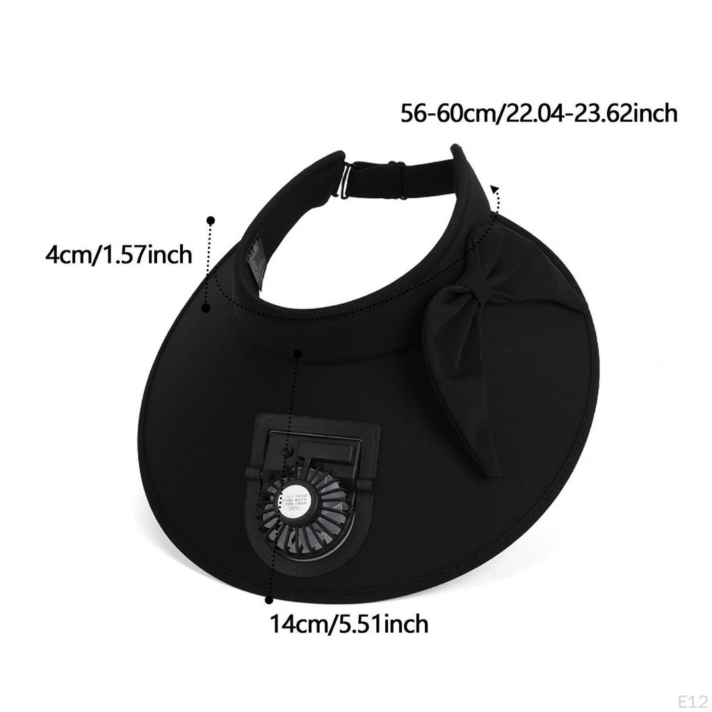 Adjustable Fan Visor for Men And Women in Outdoor Settings