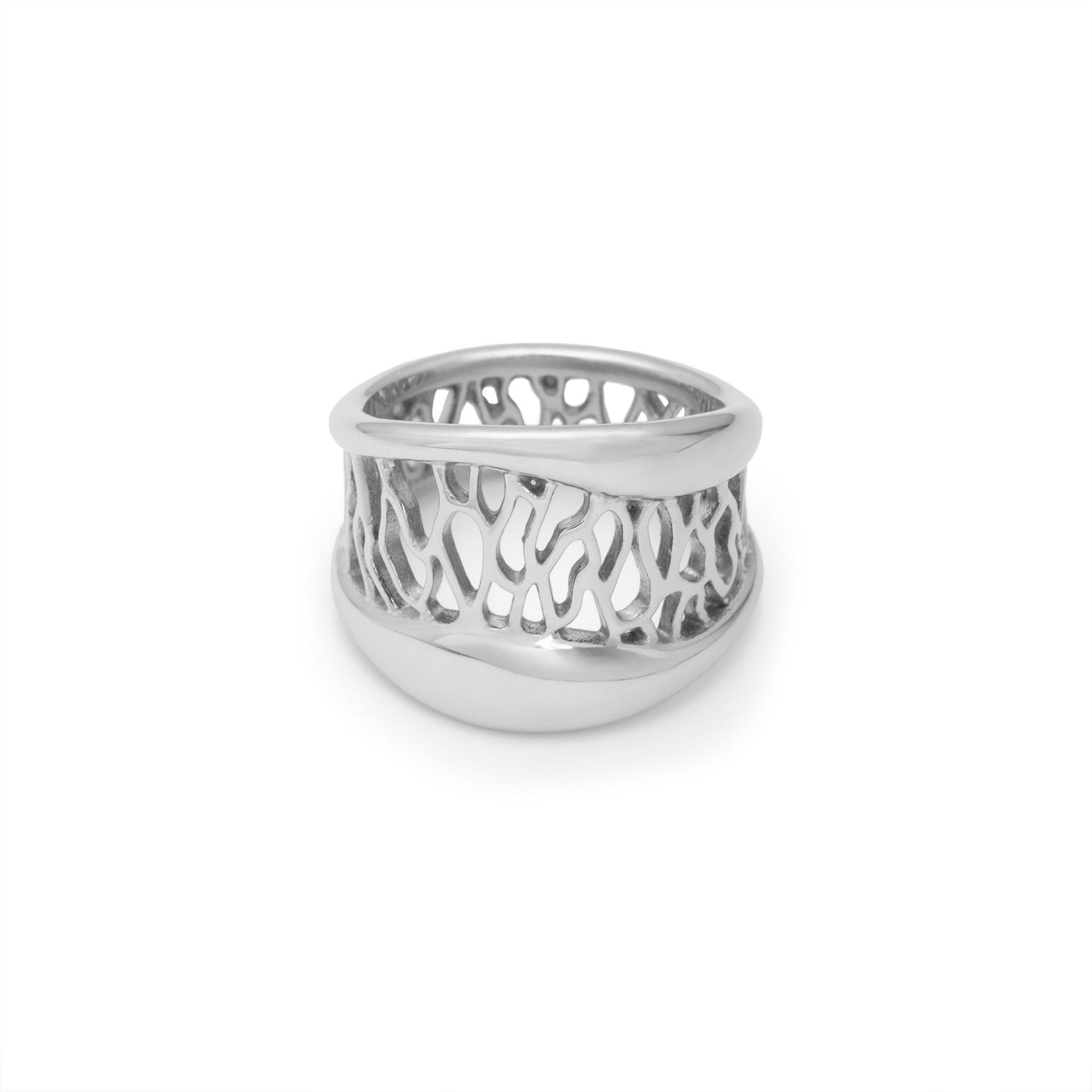 

Yori Waterproof 18K Gold Plated Geometric Stainless Steel Double Color Ring Luxury Fashion Women Jewelry Bijoux 6