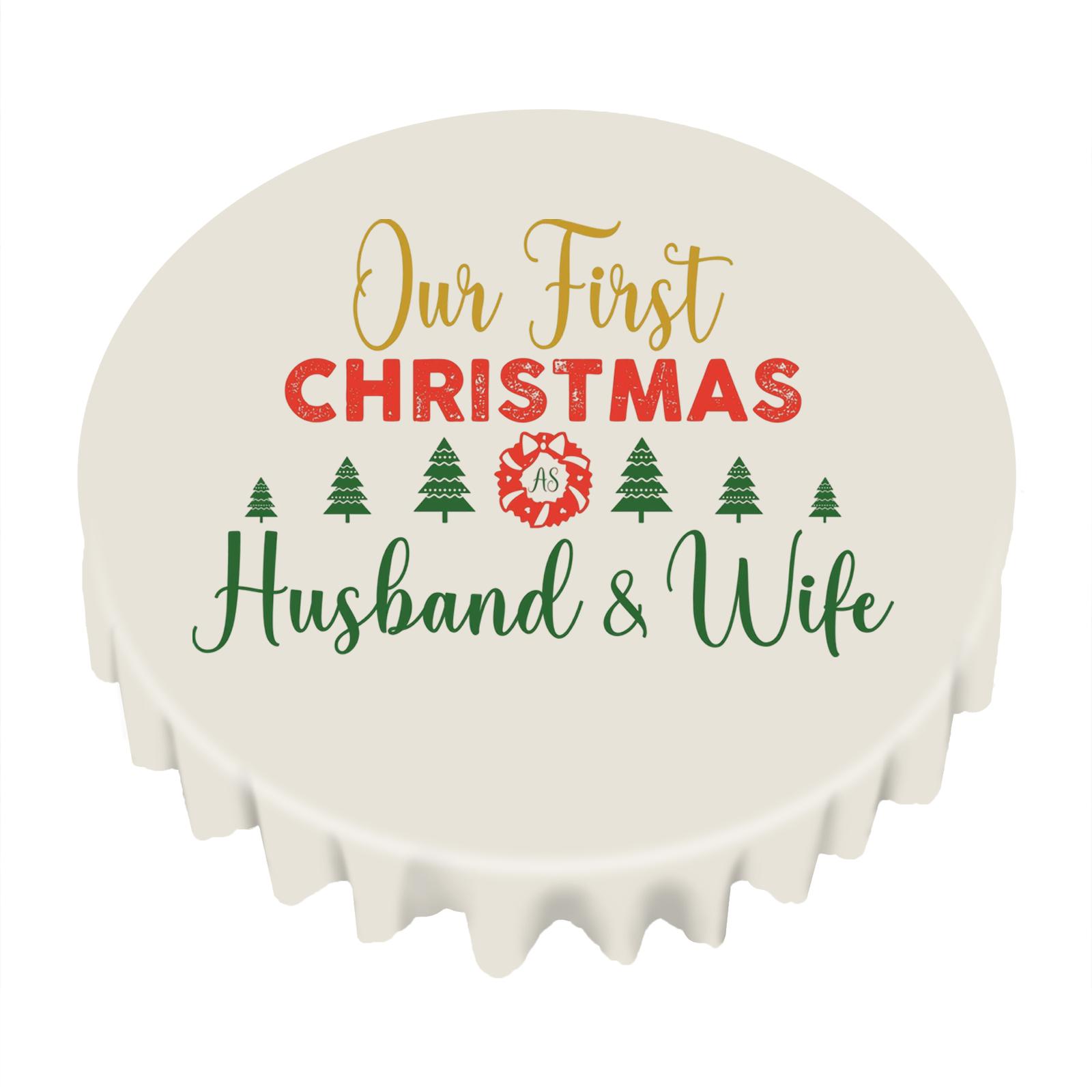 

Рождественская скатерть прямоугольная с прямым краем One Size