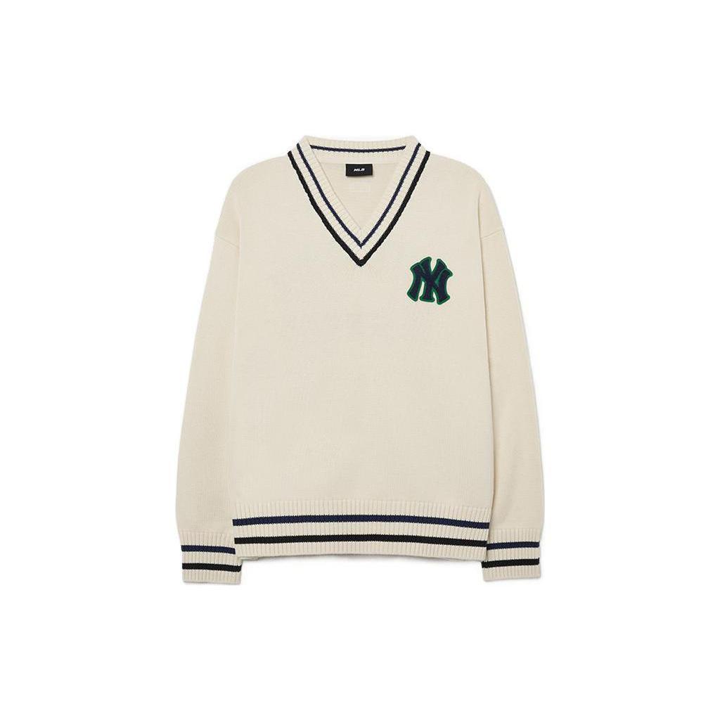 New MLB New York Yankees Knitwear Unisex Cream 3AKPV0131-50CRS