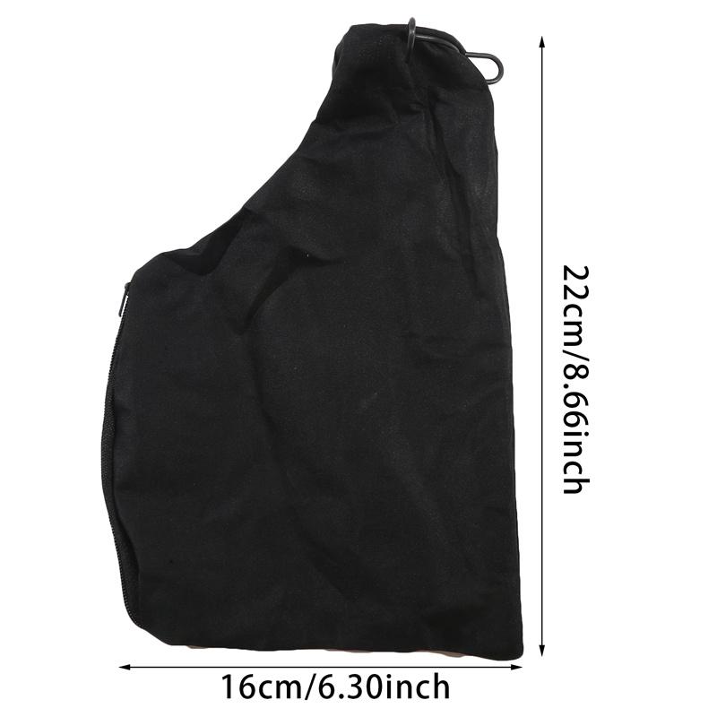 1/2/3PC sac de acoperire anti-praf 255 de ferăstrău cu onglet șlefuitor cu bandă saci colectoare de praf unelte electrice 220*160mm saci de colectare din pânză neagră