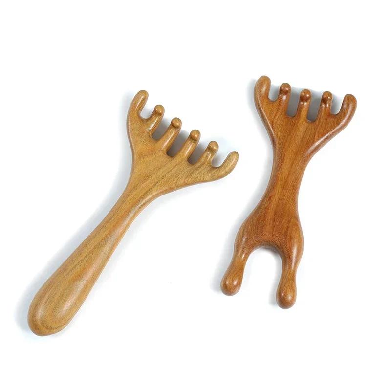 Head Meridian Massage Comb Massage Gua Sha Tools,Professional Lymphatic Drainage Tools,Wood Therapy Massage Tools for Back,Legs