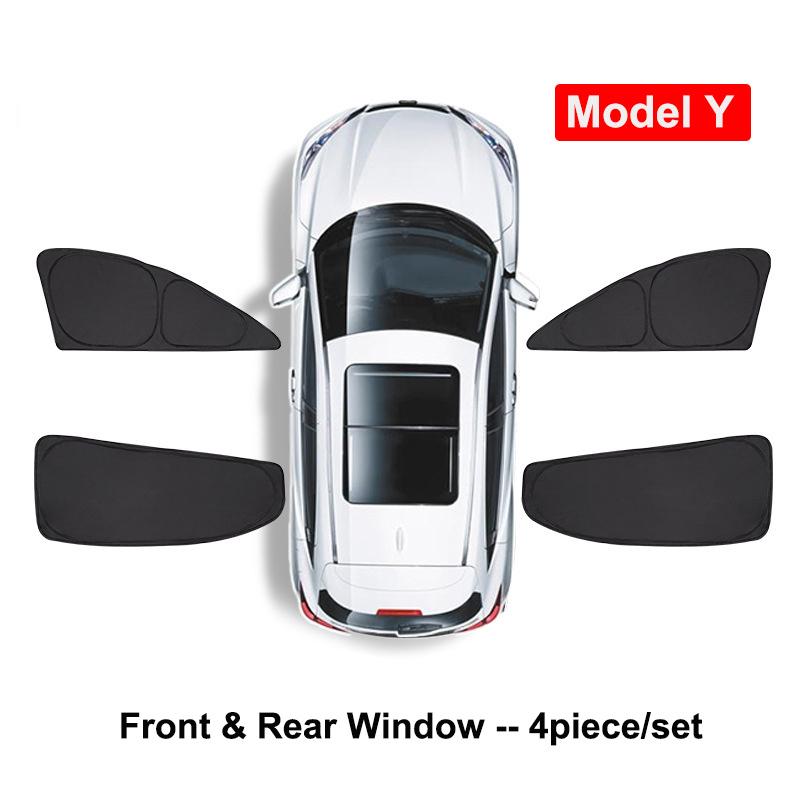 Side Window Sunshade for Tesla Model Y 2025 Privacy Front Rear Windshield Window Shield Screen Sun Visor Camping Sun Shade Cover