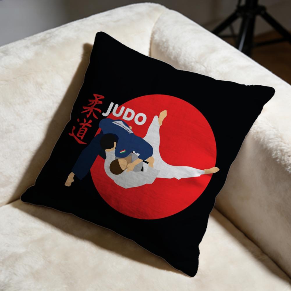 Sports Judo Martial Arts Cushion Cover Soft Decorative Pillow Case Suitable for Bedroom Sofa Car Travel Use