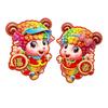 Full Back Adhesive Blessing Door Sticker Chinese New Year Sticker  Spring Festival Decor