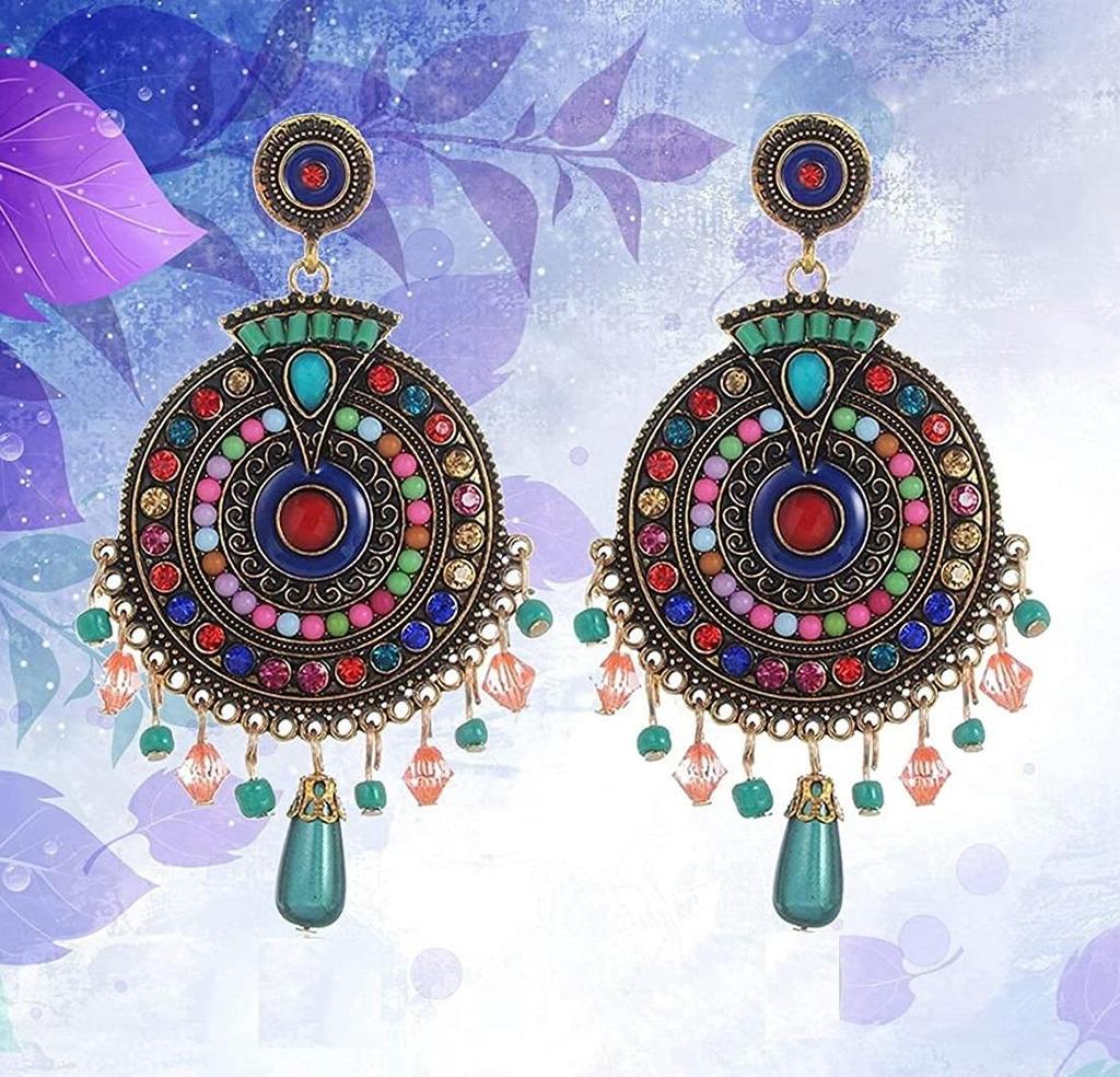 Jewellery Bohemian Multi-Color Earrings for Girls and Women