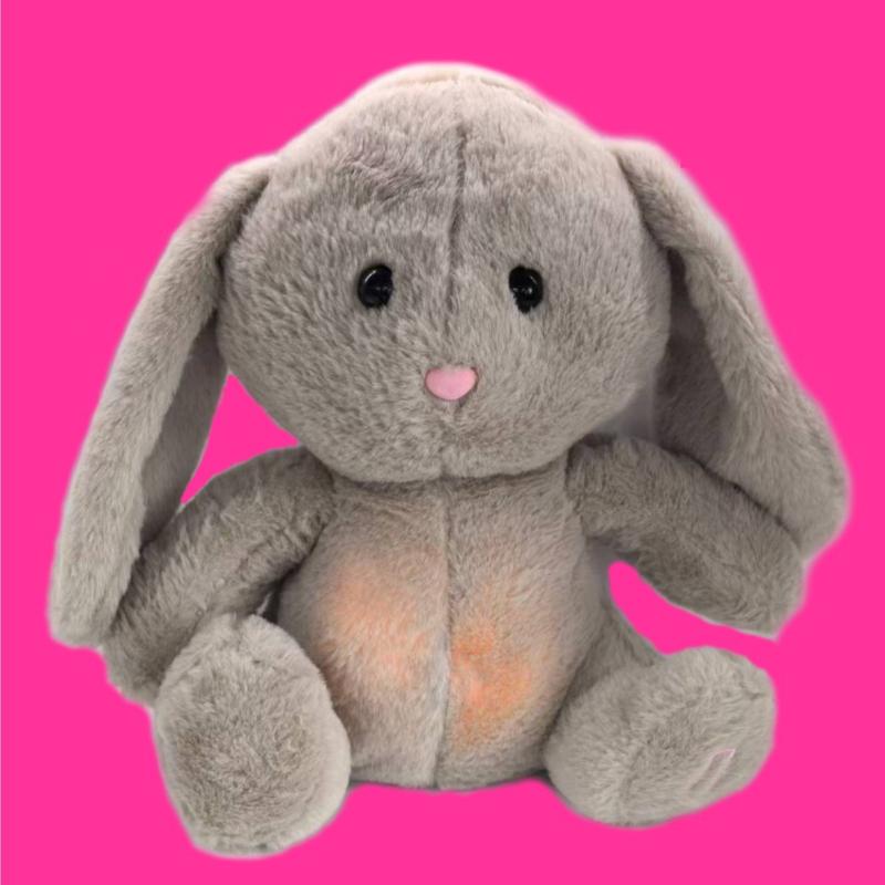 Hot Sell Glowing Breathing Music Cute Animal Elephant Plush Doll Children Sleep Soothing Bedtime Companion Soft Toy s Cuddly Stuffed Fluffy Huggable