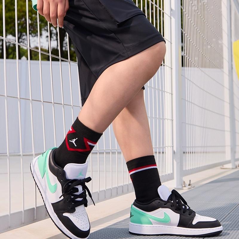 (GS) Air Jordan 1 Low 'Green Glow' Kids' 553560-131