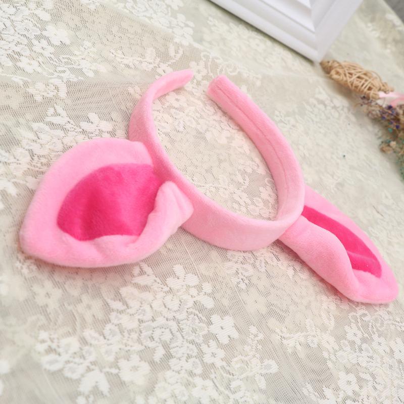 New! 3pcs/set Animal Costume Set Children Super Soft Pig Headband Nose Tail Three-piece Set For Party